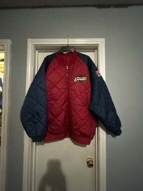 Vintage Cleveland Cavaliers Reversible Quilted Bomber Jacket